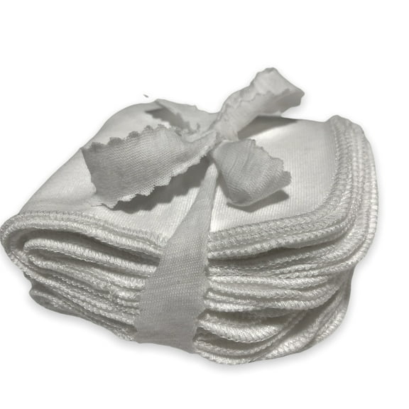 The Qlty Lab | Washable & Reusable Facial Cotton Tissue | 12 sheets of Deluxe Cotton Tissue (7"x7")