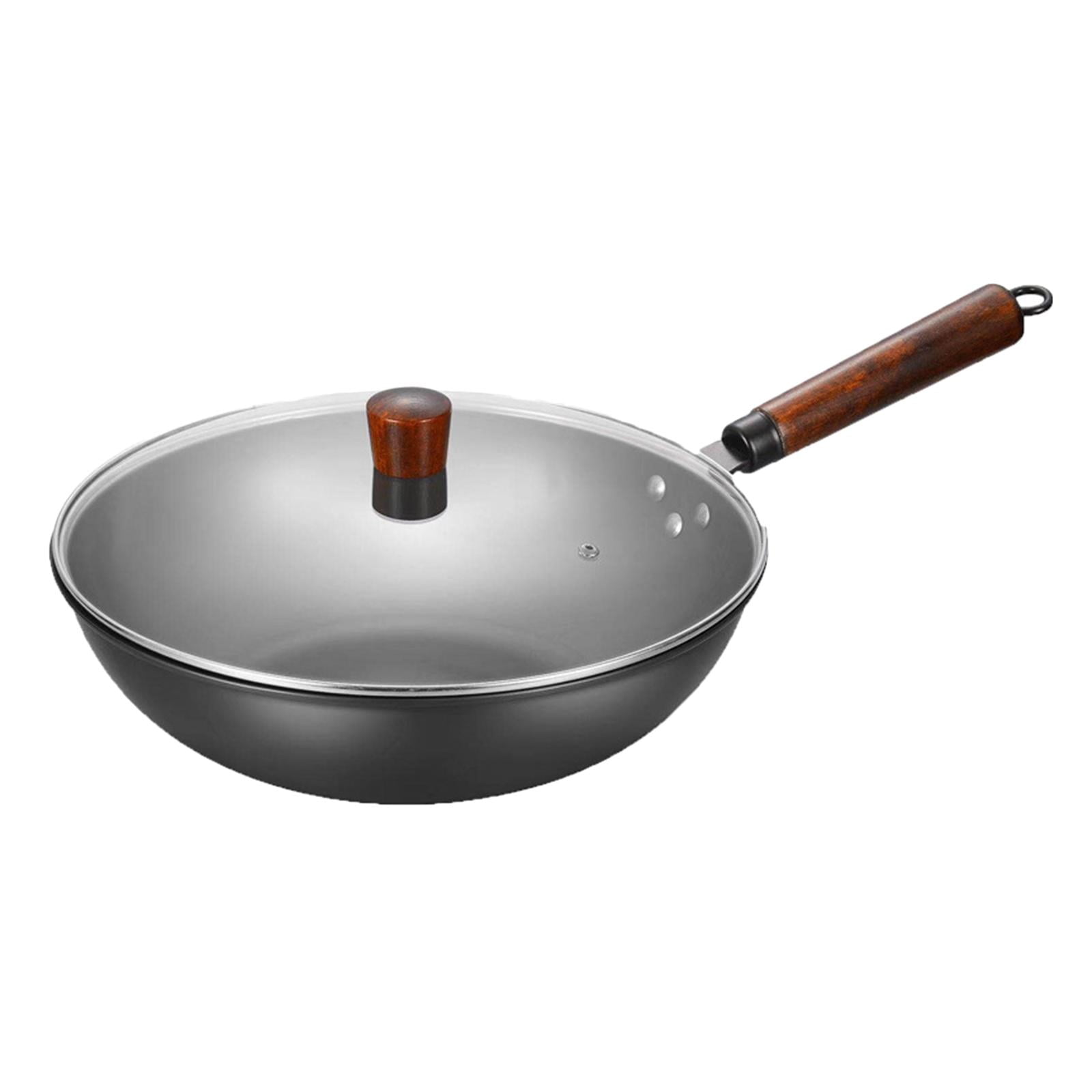 Wok Pan Nonstick Wok Pots Pans Induction Cooker Manual Iron Pan