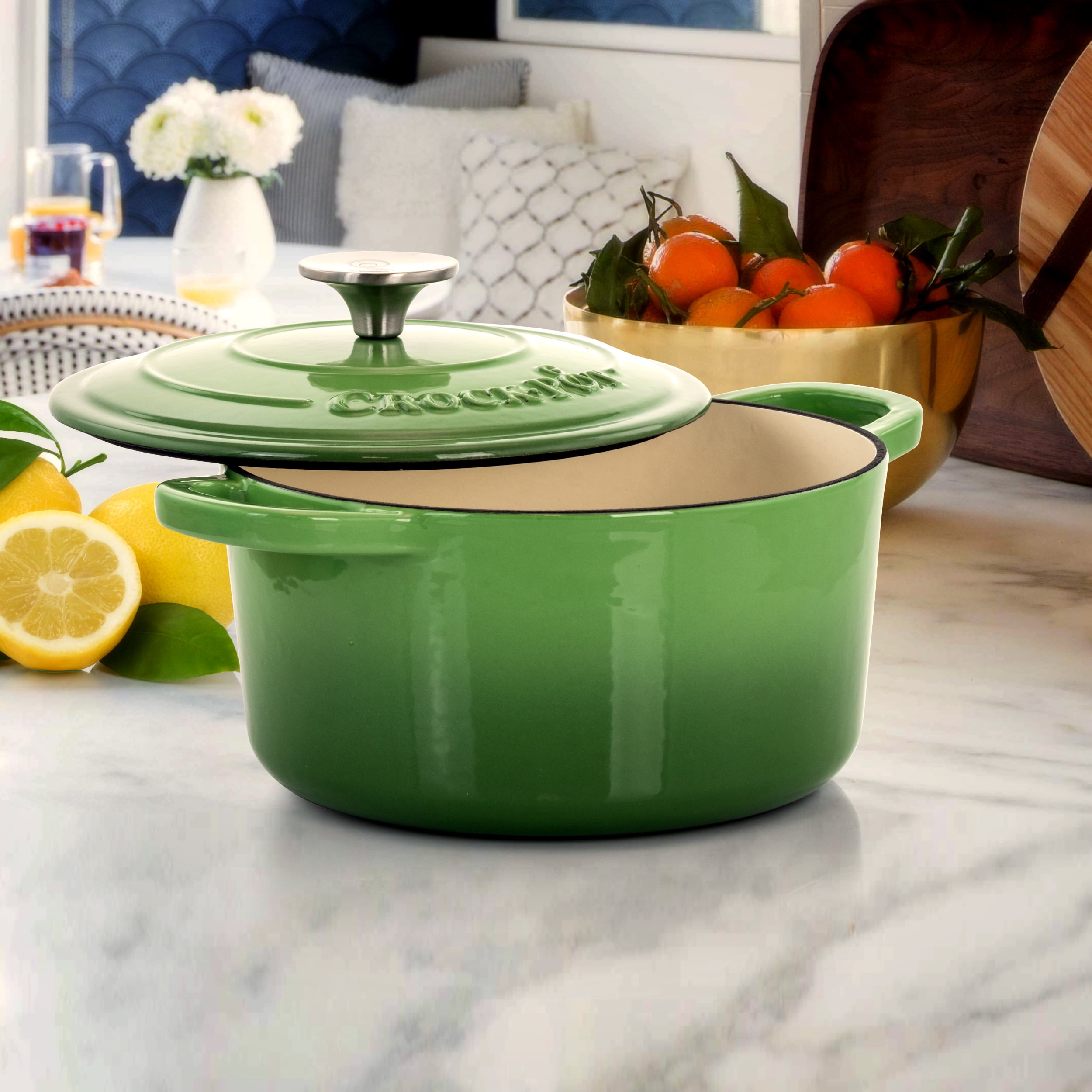 Crock-Pot Artisan 2 Piece 3 Quarts Enameled Cast Iron Dutch Oven