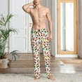 thumbnail image 5 of Uemuo Ice Cream Popsicles Pattern Men's Wide Leg Palazzo Lounge Pants with Pockets Light Weight Loose Comfy Casual Pajama Pants-XX-Large, 5 of 9