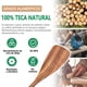 thumbnail image 2 of Utensilios de madera de teca juego de 8 cucharas para cocinar teca natural especialmente diseñada para sartenes antiadherentes adecuada para asar y fr, 2 of 7