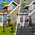 thumbnail image 2 of Outdoor Shepherd Hook, Bird Feeder Pole Holder, Garden Hanging Stakes for Solar Plant Hanger Wedding Decoration, 2 of 8