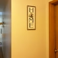 thumbnail image 4 of Farmhouse HOME Sign with Felt Flower, Home Plaque Wall Hanging Sign 21.7x8.6, Rustic Grey, 4 of 5