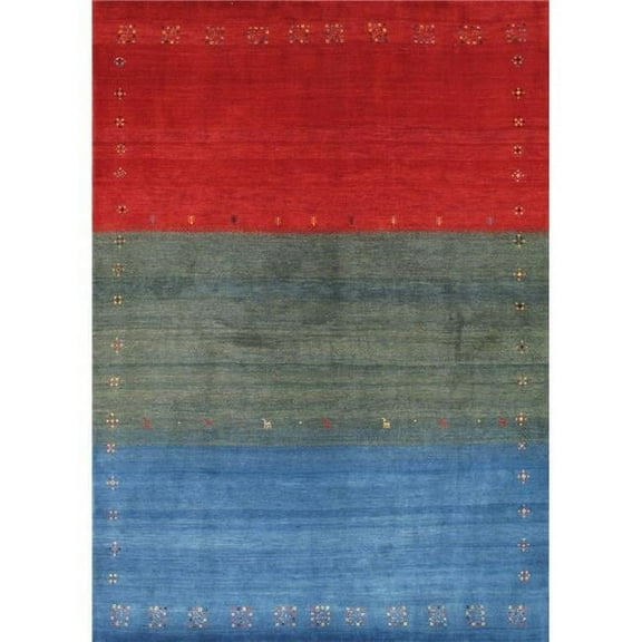Pasargad Home Tribal Collection Hand-Knotted Wool Area Rug  5' 9" X 7' 11"