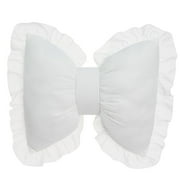 yotijay Cute Bow Cushion Soft Centerpiece Crafts Birthday Gift Creative Ornament Throw White