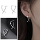 thumbnail image 1 of WILLBEST Aretes De Plata De Ley 925 Con Forma De Cuerda Para Mujer, Aretes Pequeños Con Forma De Oreja, Piercings Para Oreja, Aretes Pequeños, 1 of 5