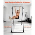 thumbnail image 5 of KFFKFF Yoga Stand Frame, 440.9 lbs Capacity Swing Support, Triangular Design Aerial Rig, Silk Stand with EVA Padding, 4-Level Horizontal & 6-Level Vertical Adjustments, Versatile Use, 5 of 9