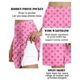 thumbnail image 3 of Pinspark Women's Skorts 20 Inch Knee Length Golf Tennis Modest Stretchy Athletic Active Skirts with Pockets, 3 of 6