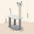 thumbnail image 3 of Pefilos 2 Tier Cat Tree with Scratching Board and Post for Indoor Cats, Alpaca Shape Cat Tower for Kittens, Gray, 3 of 7