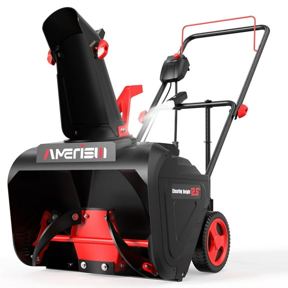 Amerisun 21" Corded Snow Blower, 15-Amp, with LED Light