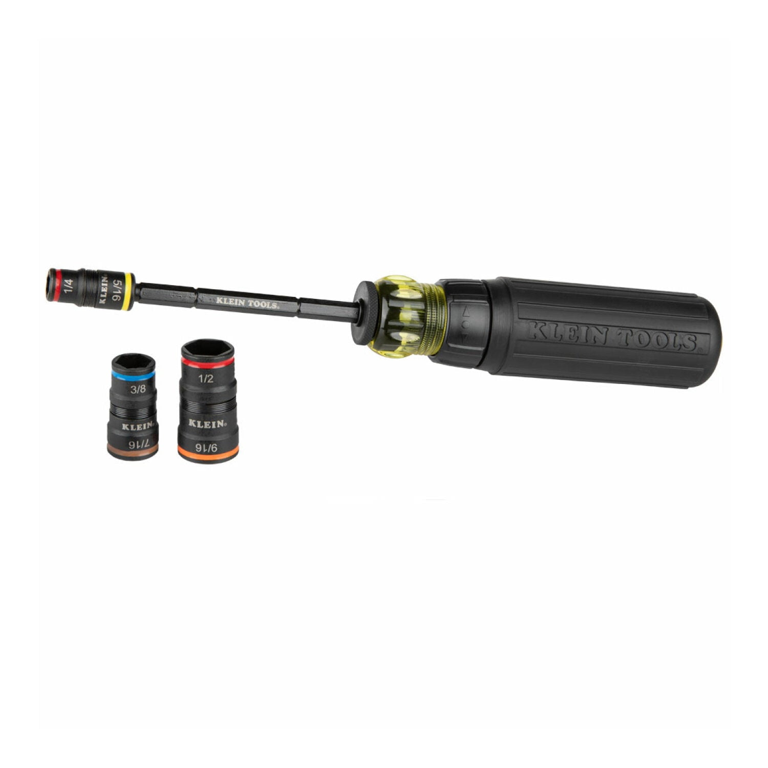 Klein Tools 32910RCHT 7-in-1 Impact Rated Flip Socket Set with Ratcheting