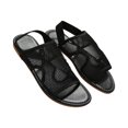 thumbnail image 6 of CIENVNSTG Womens Open Toe Flat Sandals Slingback Elastic Back Strap Breathable Mesh Hollow Out Design for Summer Beach Travel Casual Walking Wear Black 42, 6 of 8