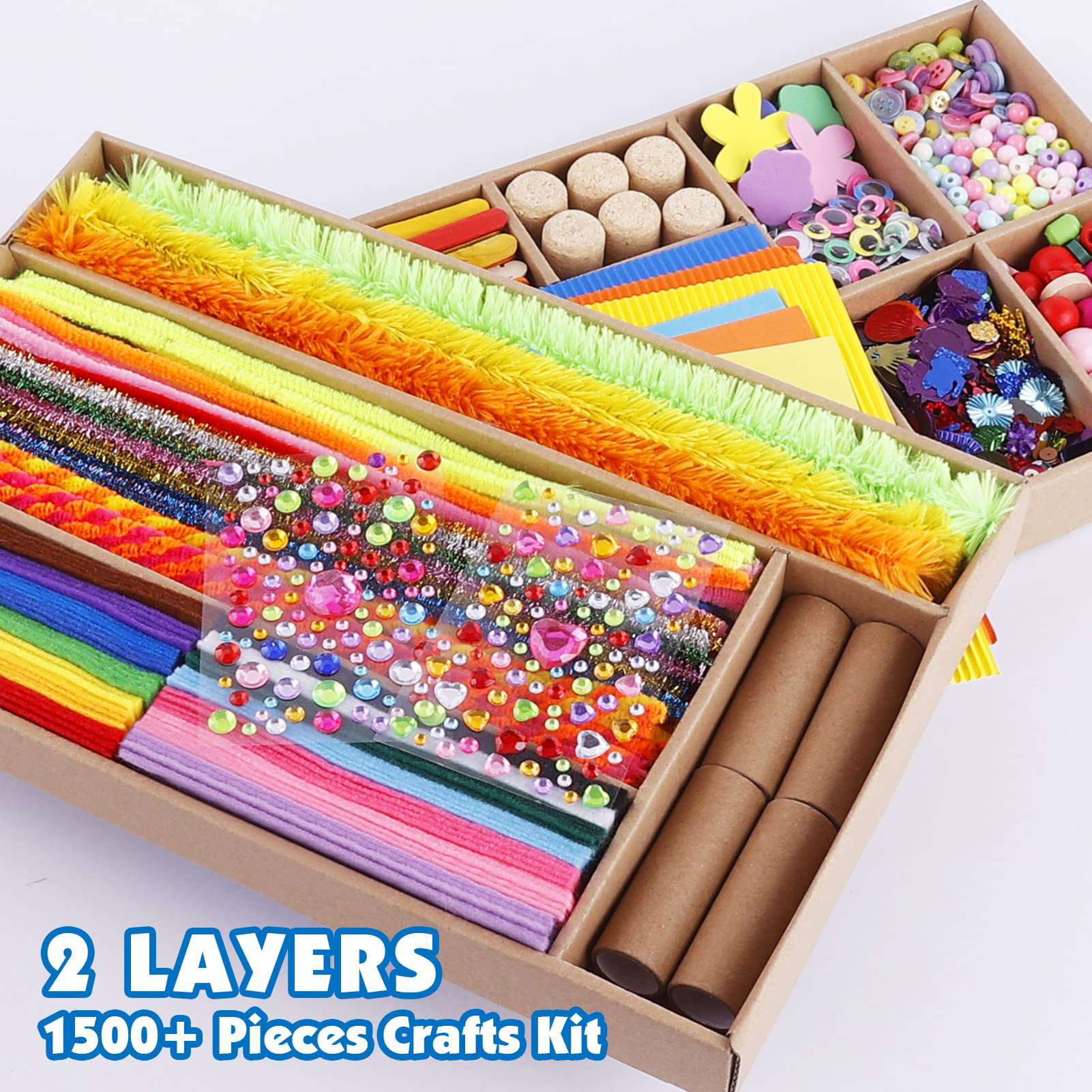 1500 Pieces Arts and Crafts Supplies Project Activity Arts Crafts for Girls  - AliExpress