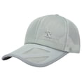 thumbnail image 2 of Men Embroidered Letters Baseball Cap Mesh Breathable Cap Sunscreen Sunshade Mesh Hat Baseball Caps hats for men Gray, 2 of 3