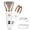 White, variant on RNKR 2-in-1 Electric Shaver & Bikini Trimmer for Women - Painless Hair Removal for Face/Legs/Bikini, IPX4 Waterproof, USB Rechargeable with LCD Display, Pink