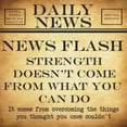 thumbnail image 3 of Greene, Taylor 12x12 Black Modern Framed Museum Art Print Titled - NEWS FLASH Strength, 3 of 5