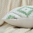 thumbnail image 3 of Unique Bargains 4 Pcs Soft Plush Throw Pillow Covers Green/Navy Blue 12" x 20", 3 of 7