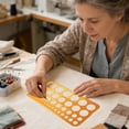 thumbnail image 5 of Drawing Stencil Geometric Template with Various Round Hole Sizes, 5 of 5