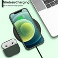 thumbnail image 5 of Compatible with iPhone 12 Mini Case, Slim Liquid Silicone 3 Layers Full Covered Soft Gel Rubber with Microfiber Case Cover 5.4 inch-Cyprus Green, 5 of 11