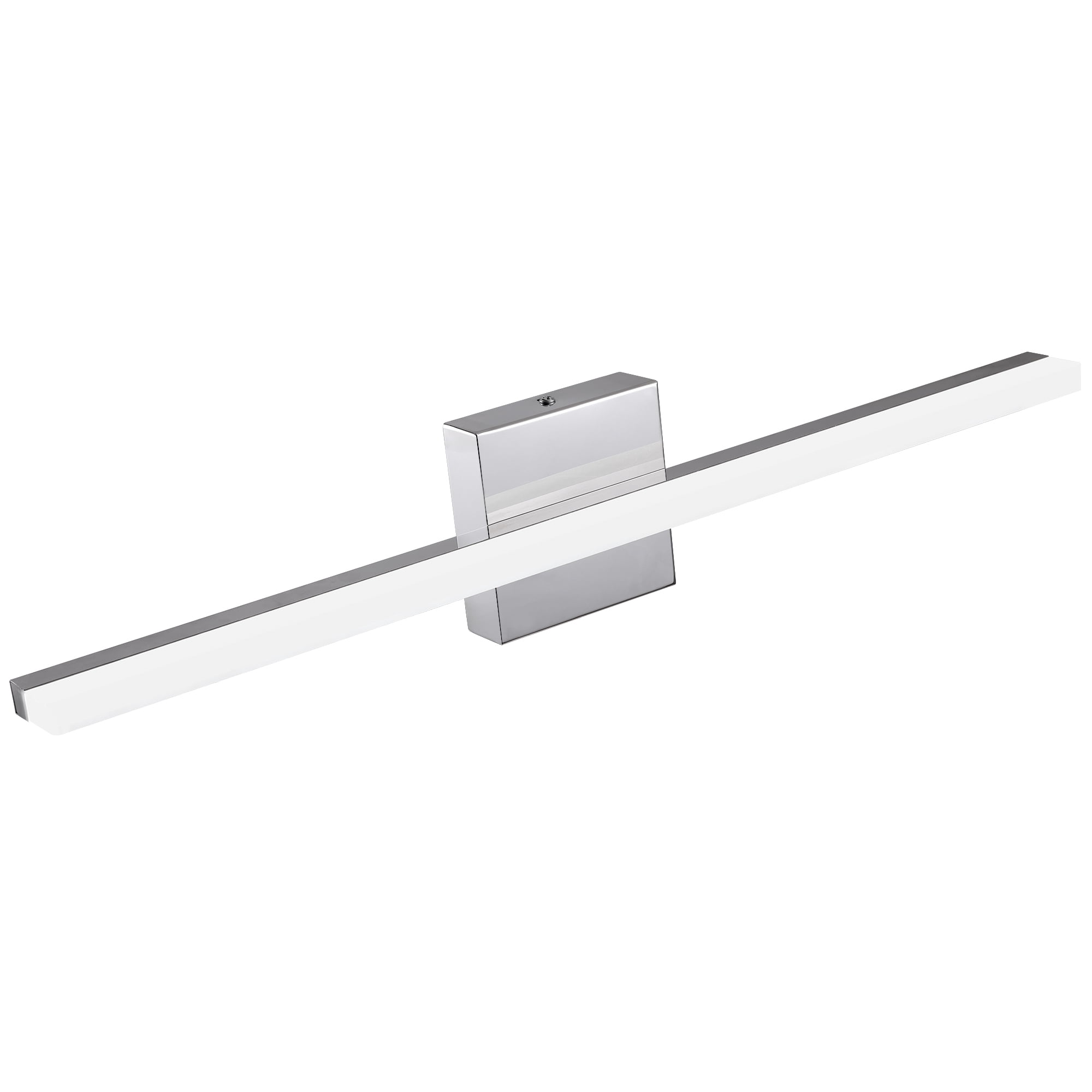 Modern Chrome LED Vanity Lights, LED Bathroom Light Fixtures Over Mirror Bathroom Wall Sconce Bar for Bathroom Mirror Cabinets Bedroom(23.62"-12W)