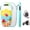 Sunny Beach Blue, variant on Inflatable , Bodyboard - Lightweight PVC Core Boards for Beach & Pool, Foldable with Wrist Straps, Ideal Surfing Gear for Teens and Adults