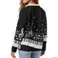 Button Craft Drawing Chririnla Womens Full Button Up Stand Collar Fleece Jacket Music Art L ...