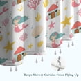 thumbnail image 6 of White Mermaid Pattern Shower Curtain 72"x72" ,Bathroom Decorative Shower Curtains Set with 12 Hooks,Modern Waterproof Washable Shower Curtain, 6 of 6