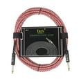 thumbnail image 3 of Cable de Instrumento Sunnimix de 1/4 Pulgadas para Partes Guitarra Eléctrica Rosado 612x0.6cm, 3 of 8