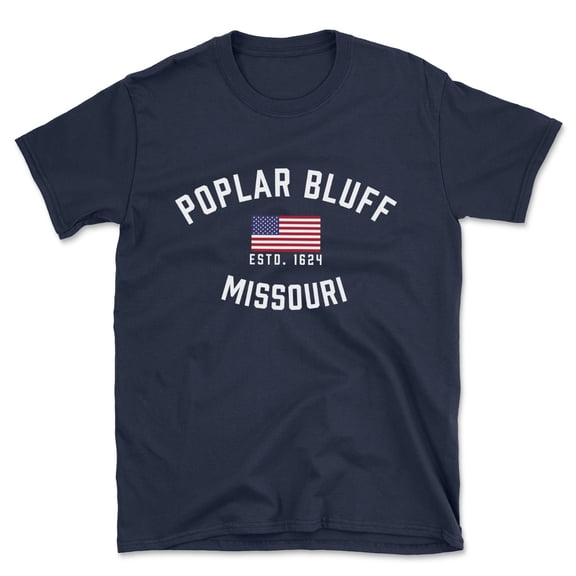 Poplar Bluff Missouri Patriot Men's Cotton T-Shirt