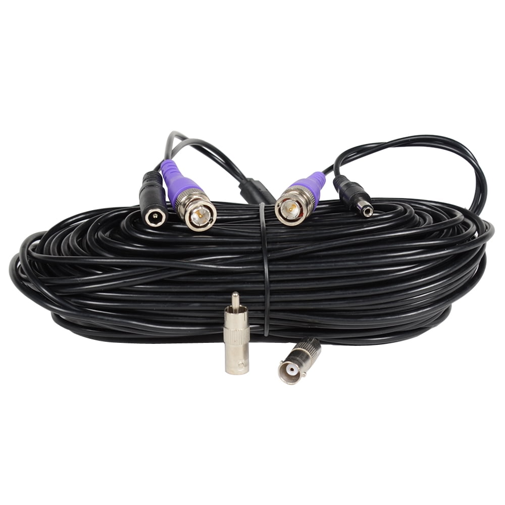 VideoSecu 8x 100ft Feet CCTV DVR BNC RCA Cables Security Camera Video Power Wires Cords w/ bonus BNC RCA Connectors b2u