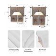 thumbnail image 5 of Vintage Texas Star Brown Swag Curtains for Living Room/Bedroom Windows, Black Plaid Berry Farmhouse Kitchen Curtains and Valances Set 36 Inch Length, Light Filtering Swags Valance Curtain Panels, 5 of 5