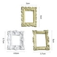 thumbnail image 6 of Huanledash 2Pcs Photo Frames Anti-deformed Vintage Resin European Style Mini Picture Frame Background Decoration for Gift, 6 of 8