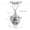 thumbnail image 2 of Constantlife Rose Flower Hummingbird Heart Urn Pendant Cremation Jewelry for Ashes Keepsake Memory Necklace Memorial Jewelry, 2 of 6
