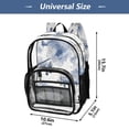 thumbnail image 4 of PVC Transparent Backpacks Clear Backpack for Travel and Outings Watercolor Vintage Planes, 4 of 7