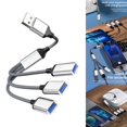 thumbnail image 2 of CNKOO USB OTG Splitter Y Cable USB Male to 3 Female USB 2.0 Converter Multi USB Port Expander Hub Multiport Split Adapter, 2 of 8