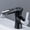 Black cold hot B, variant on Smart Temperature Display Thermostatic Basin Faucet Sink Tap Brass Deck Mount Cold Hot Water Mixer Bathroom Washing Tub Taps
