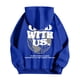 thumbnail image 4 of MHFRRA Sudadera con Capucha Estampada para Uso Diario Sudadera Informal para Mayor Comodidad y Estilo En Actividades Deportivas y de Ocio Azul, 4 of 5