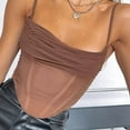 thumbnail image 2 of Camiseta sin mangas de verano fresca sin mangas de malla de color sólido informal de moda para mujer Pompotops  lopia993085, 2 of 8