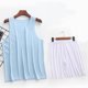 thumbnail image 2 of Conjunto de Camiseta de los Hombres, Moda Casual Color Sólido Cuello en V Alta Elasticidad Deportes para el Desgaste Al Aire Libre, la Humedad Wicking Atuendo Atlético, 2 of 3