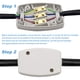 thumbnail image 5 of Caja de conexiones eléctricas de 3 terminales, 2 piezas, caja de conexiones de cable eléctrico blanca, conector flexible, 250 V, 13 A, caja de conexiones pequeña para conector exterior, energía, 5 of 7