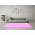 thumbnail image 3 of Ahgly Company Indoor Round Solid Pink Modern Area Rugs, 4' Round, 3 of 4