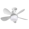 thumbnail image 3 of Ventilador de techo de 30W, lámpara LED, ventilador de enchufe con Control remoto, luz LED para dormitorio y cocina, 3 of 9