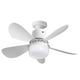 thumbnail image 3 of Ventilador de techo de 30W, lámpara LED, ventilador de enchufe con Control remoto, luz LED para dormitorio y cocina, 3 of 9