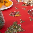 thumbnail image 2 of RAY STAR Round Christmas Tablecloth 60 inch Rectangle Xmas Tablecloth Waterproof Vinyl Tablecloth with Flannel Backing, 2 of 6