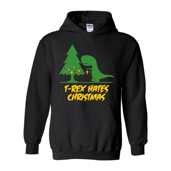MmF - Women Sweatshirts and Hoodies - XMAS DINOSAUR