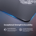 thumbnail image 4 of ATTACK SHARK CM05 Glass Gaming Mouse Pad,17.7x15.7  in Tempered Glass Hard Large Mouse Mat with Nano-Textured Surface, Non-Slip PU Leather Base,9H Scratch Resistant for FPS &PC Gaming Black Wave, 4 of 8