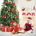 thumbnail image 2 of Disfraz de Navidad para gato, ropa navideña para gato, disfraz navideño para gato/perro, adecuado para Halloween, Navidad, fiestas, eventos festivos. (METRO), 2 of 5