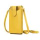 thumbnail image 1 of Peacocktion Bolso Pequeño Para Teléfono Celular Para Mujer, Ligero, Mini Bolso De Hombro Con Ranuras Para Tarjetas De Crédito (Amarillo), 1 of 5