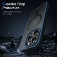 thumbnail image 5 of JETech Magnetic Case for iPhone 14 Pro 6.1-Inch Compatible with MagSafe, Translucent Matte Back Slim Shockproof Phone Cover (Storm Blue), 5 of 6