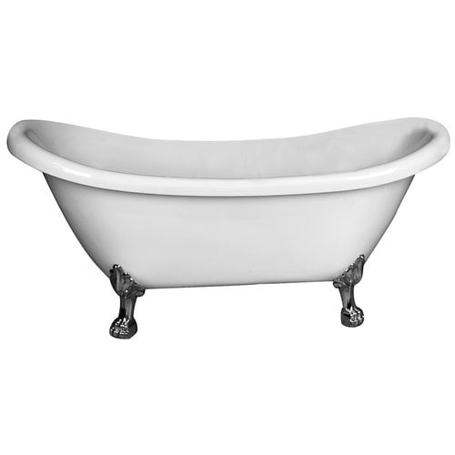 Barclay Meryl 63'' x 28'' Clawfoot Soaking Bathtub